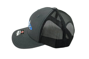 หมวก Trucker Snapback Richardson 112 - ชาร์โคล / ดำ - Adrenaline