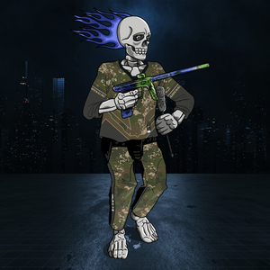 Adrenaline Skully NFT - Joker in Woods with Swab - Adrenaline