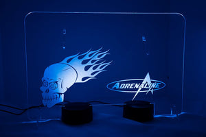 Lighted Adrenaline Display Stand - Clear with Dual Multi-Color LED Arrays - Adrenaline